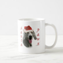 Weimaraner Santa Paws Coffee Mug