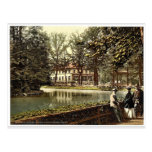 Weinau Pond and restaurant, Zittau, Saxony, German Postcards