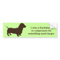 Weiner Dog, Dachshund. bumper stickers