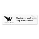 Weird City Theatre Bumper Sticker bumper stickers