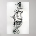 Weird Pirate Ship posters