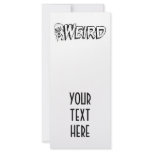 WEIRD - Retro Monster Girl Black & White rack cards