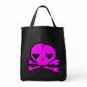 Weird Skull Goth Kawaii Style PINK bags