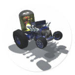 Weird Wheels Mad Brain Sticker