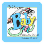 Welcome Baby Boy-Personalise It stickers