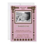 Welcome Baby Modern Baby Announcement invitations