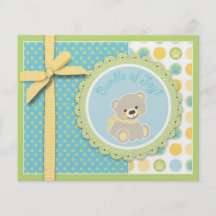 Welcome Bear Advice Card Flyers