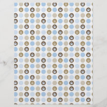 Welcome Bear Boy Dual-sided Scrapbook Paper Full Color Flyer
