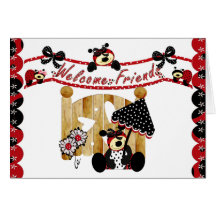 Welcome Friends Greeting Card