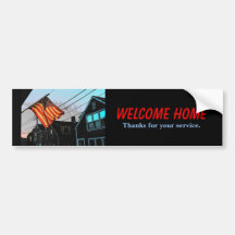 Welcome Home Bumper Sticker