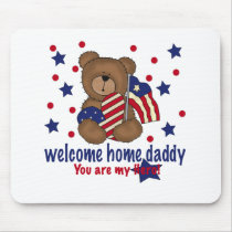 Welcome Home Daddy Bear Mouse Pads