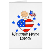 Welcome Home Daddy Stick Figure Baby Cards