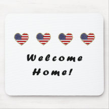Welcome Home Flags Mousepad