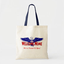 Welcome Home From The Military Canvas Bag