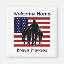 Welcome Home Heroes Magnet