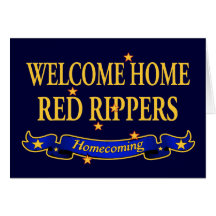 Welcome Home Red Rippers Greeting Cards
