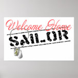 Welcome Home Sailor Poster posters