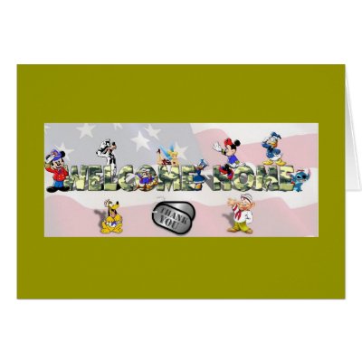 Welcome Home Troop Card