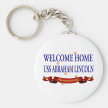 Welcome Home USS Abraham Lincoln Key Chains
