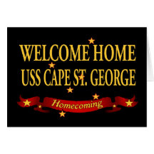 Welcome Home USS Cape St. George Greeting Card