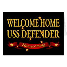Welcome Home USS Defender Cards