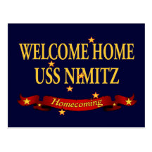 Welcome Home USS Nimitz Post Card