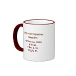 "Welcome little pumpkin!"  Keepsake Mug