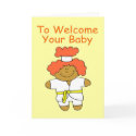 Welcome Martial Arts Baby Shower Greeting Card