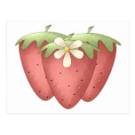 Welcome Spring · Strawberries & Flower Post Cards