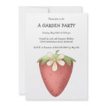 Welcome Spring · Strawberry & Flower Invitation