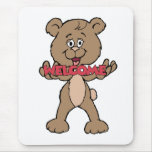Welcome Teddy Bear mousepads