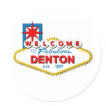 Welcome to Denton, Texas! stickers