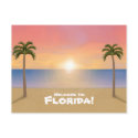 Welcome to Florida: Beach Scene Postcard