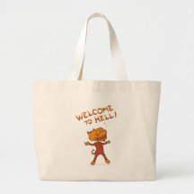 Welcome To Hell Canvas Bags
