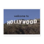 welcome to hollywood postcard