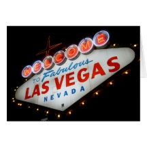 Welcome to Las Vegas Greeting Card