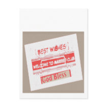 Welcome  -  To Married People Club Post Card