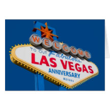 Welcome To Our Fabulous Las Vegas Anniversary Card