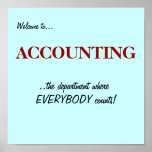 Welcome to the ACCOUNTING DEPARTMENT.. Poster