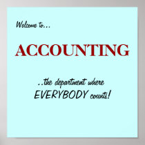 Welcome to the ACCOUNTING DEPARTMENT.. posters