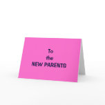 WELCOME TO THE "CHANGING WOLRD" BABY CARD