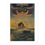 Welcome to the Pacific Shores. Flagship Connecticu Postcard