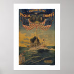 Welcome to the Pacific Shores. FlagshipConnecticut posters