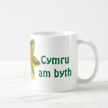 Welcome to Wales, with dafoldil Coffee Mugs