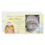 Welcome to Wonderland Birth Announcement Butter