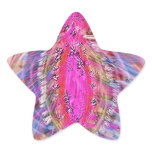 Welcome, Warm Floral Vegina Spread Star Sticker