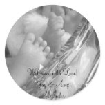 Welcomed with Love Round Stickers