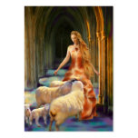 Welcoming the Lambs ACEO Art Trading Cards business cards