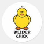 Welder Chick Stickers