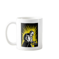 welder worker welding mug